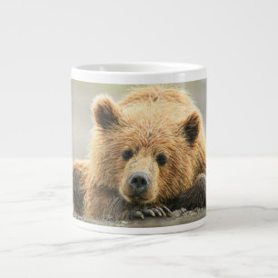 Caneca De Café Grande Bebês Mais Pobres Cubo-Urso-Marrom Costeiro