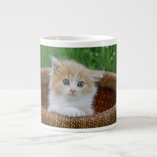 Caneca De Café Grande Bebês Mais Pobres   Kitten Azul