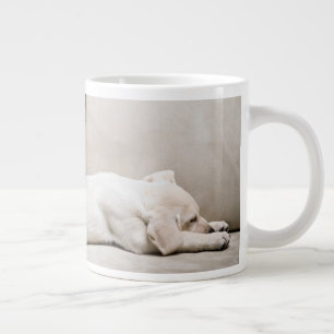 Caneca De Café Grande Bebês Mais Pobres Labrador Amarelo Sonolento Pup