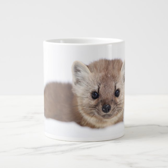 Caneca De Café Grande Bebês Mais Pobres | Pine Marten (Frente)