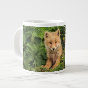 Caneca De Café Grande Bebês Mais Pobres   Red Fox em Umnak Alaska