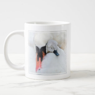 Caneca De Café Grande Bebês Mais Pobres Swan De Mãe E Bebê