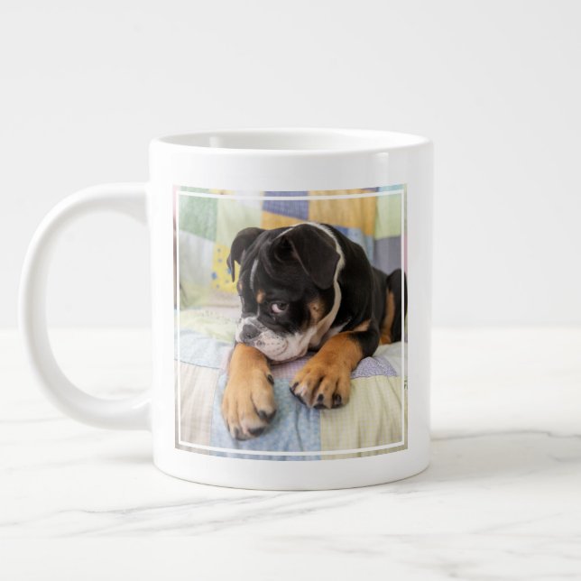 Caneca De Café Grande Bebês Mais Pobres | Tímido Bulldog Inglês (Esquerda)