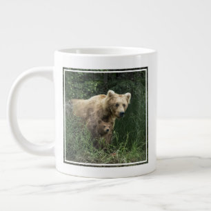 Caneca De Café Grande Bebês Mais Pobres   Urso-Da-Mama E Cubos