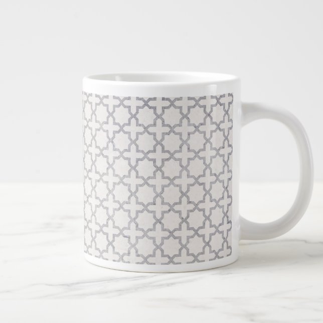 Caneca De Café Grande Beige Islamic geometric pattern (Direita)