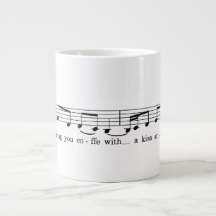 Caneca De Café Grande Beija com a cabeça