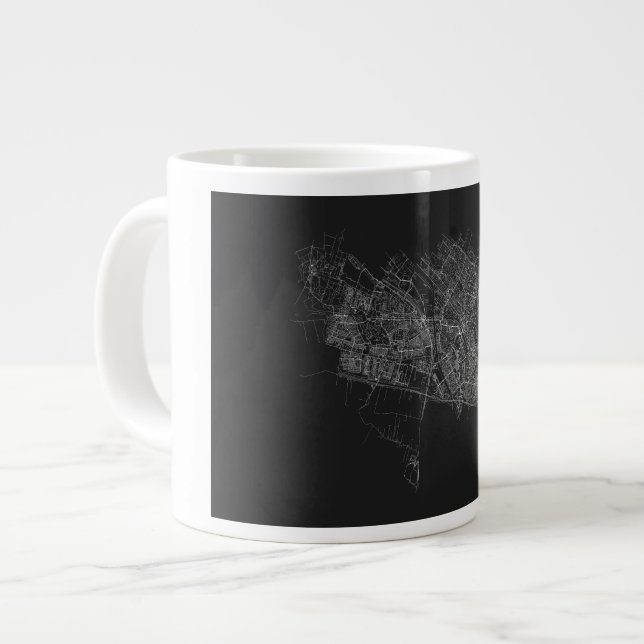 Caneca De Café Grande Beker met kaart (Frente Esquerda)