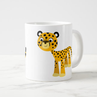 Caneca De Café Grande Bela animação Cheetah Jumbo Mug