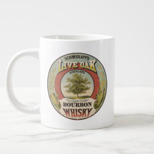 Caneca De Café Grande Bela Cobre Destilava Bourbon Whisky.