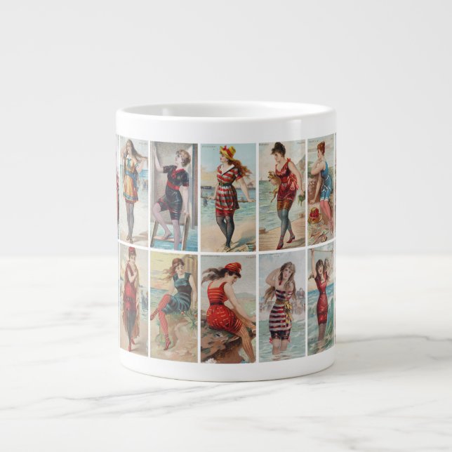 Caneca De Café Grande Belezas do surf de 1889 (Frente)
