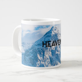 Caneca De Café Grande Belo Céu Azul Imagem Cor Texto Especialidade Mug