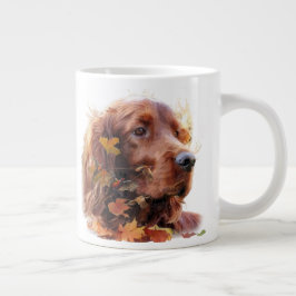 Caneca De Café Grande Belo Red Setter Irlandês