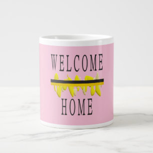 CANECA DE CAFÉ GRANDE BEM-VINDO ÀS PALAVRAS DOMÉSTICAS E À ARTE DOS PADR