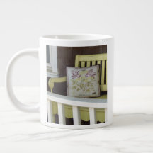 Bench e Travesseiro Amarelos - Vineyard de Martha