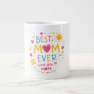 Caneca De Café Grande Best Mom Ever T-Shirt