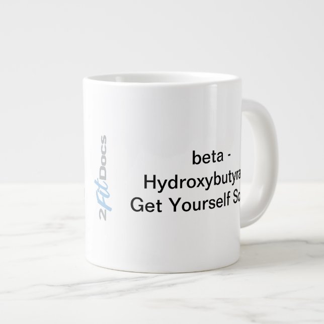 Caneca De Café Grande beta-hidroxibutirato Mug (20oz) (Frente Esquerda)