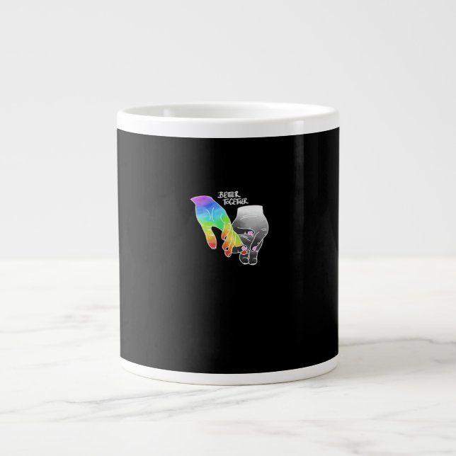 Caneca De Café Grande Better Together Minimal Design  (Frente)