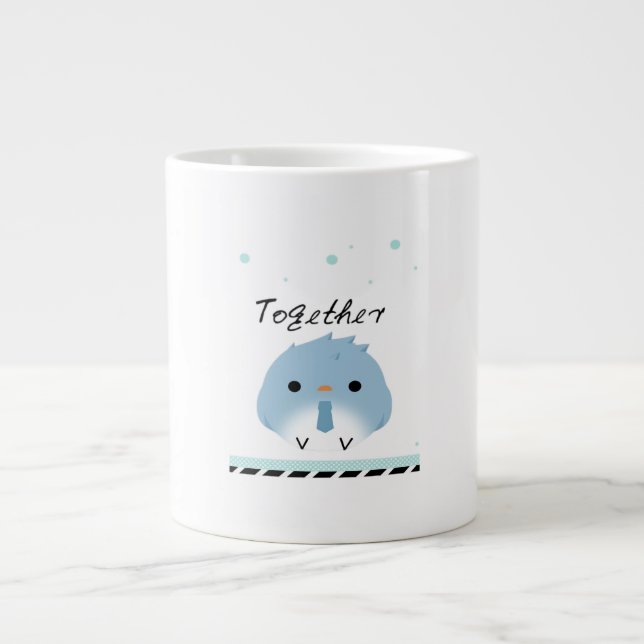 Caneca De Café Grande Better Together Minimal Design  (Frente)