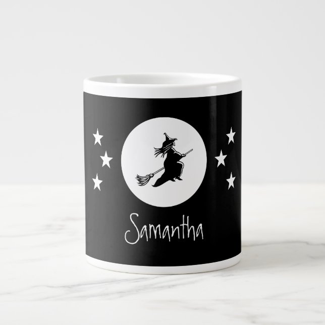 Caneca De Café Grande Bewting Halloween Jumbo Mug, Preto (Frente)