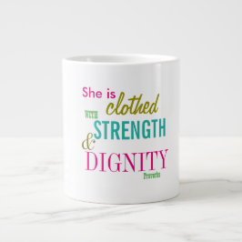 Caneca De Café Grande Bíblia de Dignidade de Força Verse Girls Inspiraci