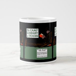Caneca De Café Grande Biblioteca do Campo I da Guerra Mundial, 1917