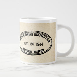 Caneca De Café Grande Biblioteca Stamp Smithsonian Institution 1944