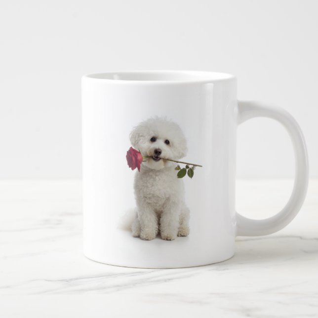 Caneca De Café Grande Bichon Love (Direita)