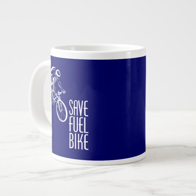 Caneca De Café Grande Bicicleta, Poupe Combustível (Frente Esquerda)