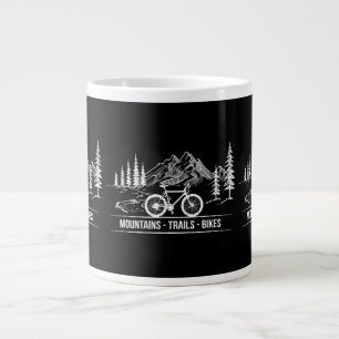 Caneca De Café Grande Bicicletas de Trilha de Montanha - Ciclista Piloto