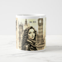 Big Ben Clock, Viajante feminina no Big Ben London
