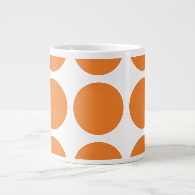 Caneca De Café Grande Big Bolinhas Jumbo Mug (Frente)