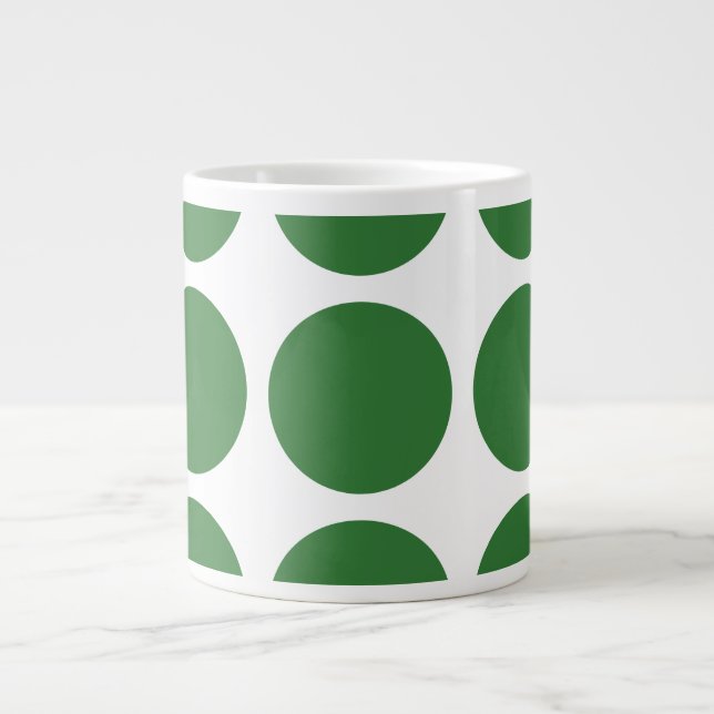 Caneca De Café Grande Big Bolinhas Jumbo Mug (Frente)