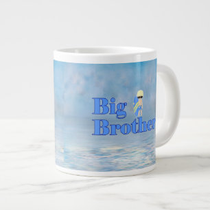 Caneca De Café Grande Big Brother Surfer Dude Sibling