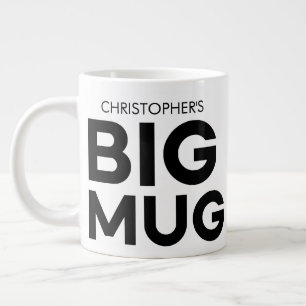 Caneca De Café Grande Big Mug Mug Imenso Jumbo Cup Mug de nome per