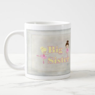 Caneca De Café Grande Big Sister Dancing Ballerina Sibling