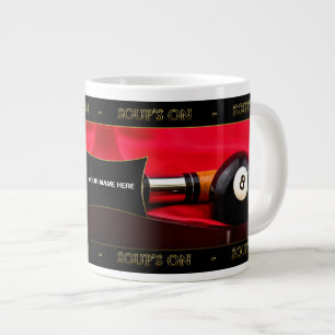 CANECA DE CAFÉ GRANDE BILLIARDS/SOPA DE PISCINA NO JUMBO MUG