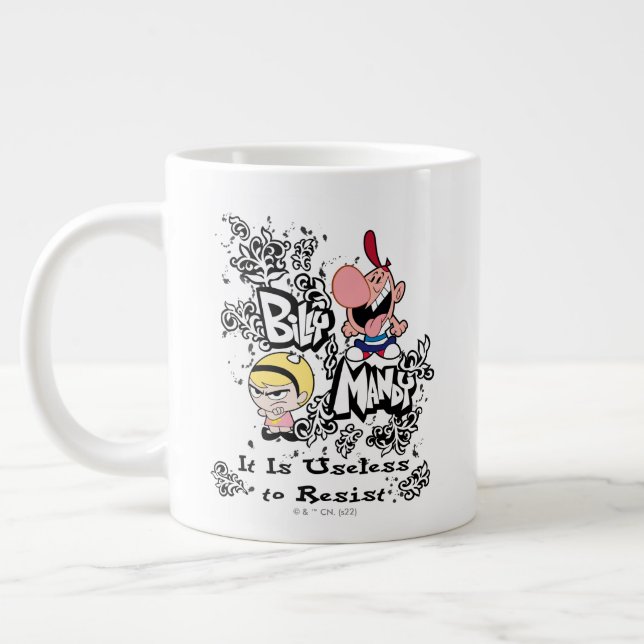 Caneca De Café Grande Billy & Mandy - Inútil resistir (Esquerda)