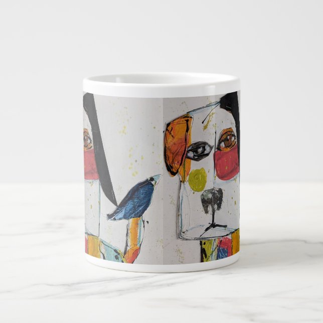 Caneca De Café Grande Bird Dog Jumbo Mug (Frente)