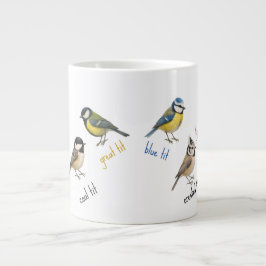 Caneca De Café Grande Bird Mug – Garden Birds Watercolour Coffee Cup