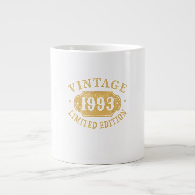 Caneca De Café Grande Birthday Gift Best Limited para os anos 93 (Frente)