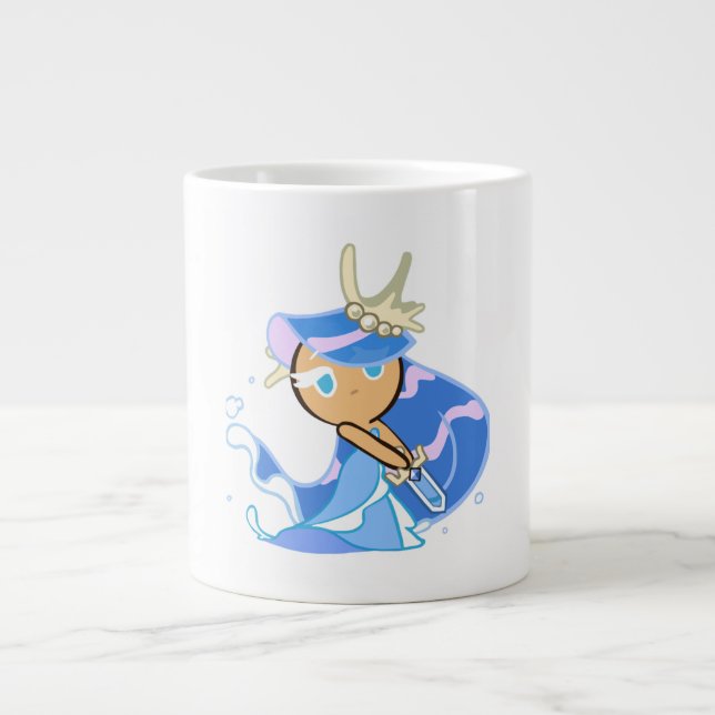 Caneca De Café Grande Biscoito Fada do Mar (Frente)