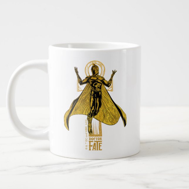Caneca De Café Grande Black Adam | Doctor Fate Character Graphic (Esquerda)