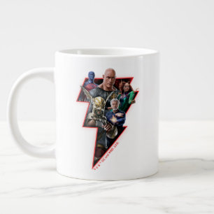 Caneca De Café Grande Black Adam Group Lightning Graphic