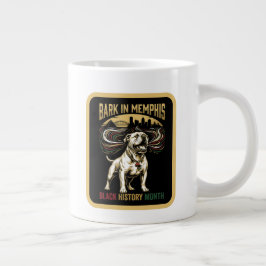 Caneca De Café Grande Black History Month American Bulldog Cultural Art