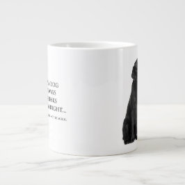 Caneca De Café Grande Black Lab v. Wife Mug