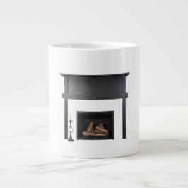 Caneca De Café Grande Blackened Steel Fireplace Surround Industrial Heri