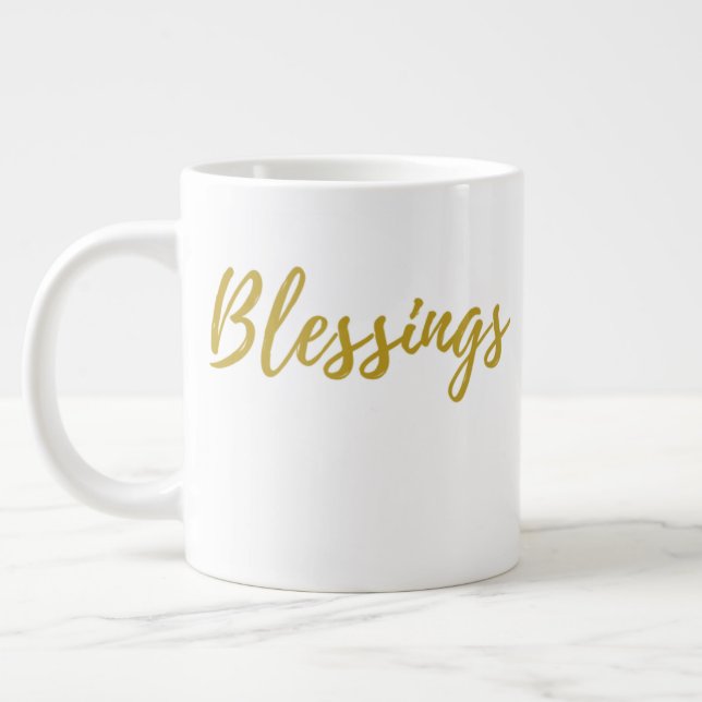Caneca De Café Grande Blessings Jumbo 20 oz Mug (Esquerda)