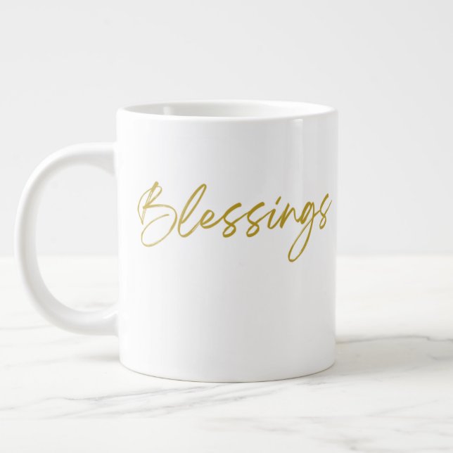 Caneca De Café Grande Blessings Jumbo 20oz Mug (Esquerda)