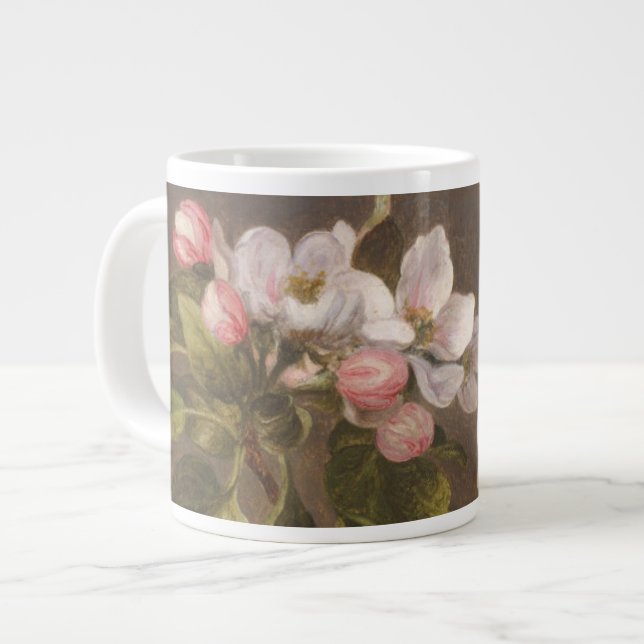 Caneca De Café Grande Blossomas de Hummingbird e Apple (Frente Esquerda)