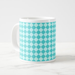 Caneca De Café Grande Blue Combination Diamond Patterno de Shirley Taylo